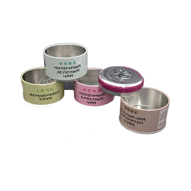 圓形節節茶葉罐