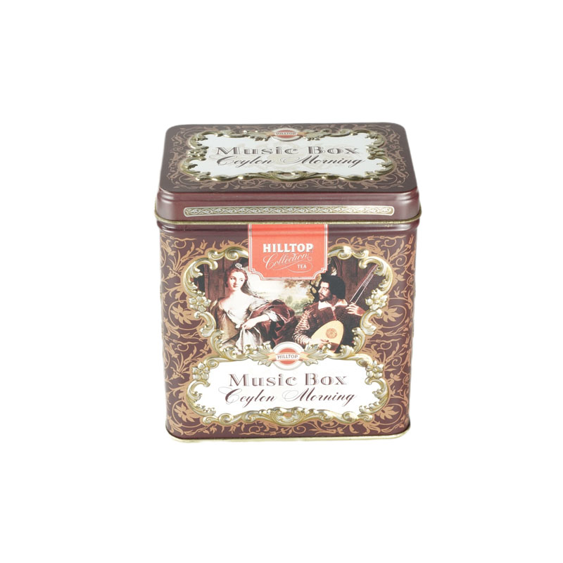 復古定制方形茶葉鐵盒