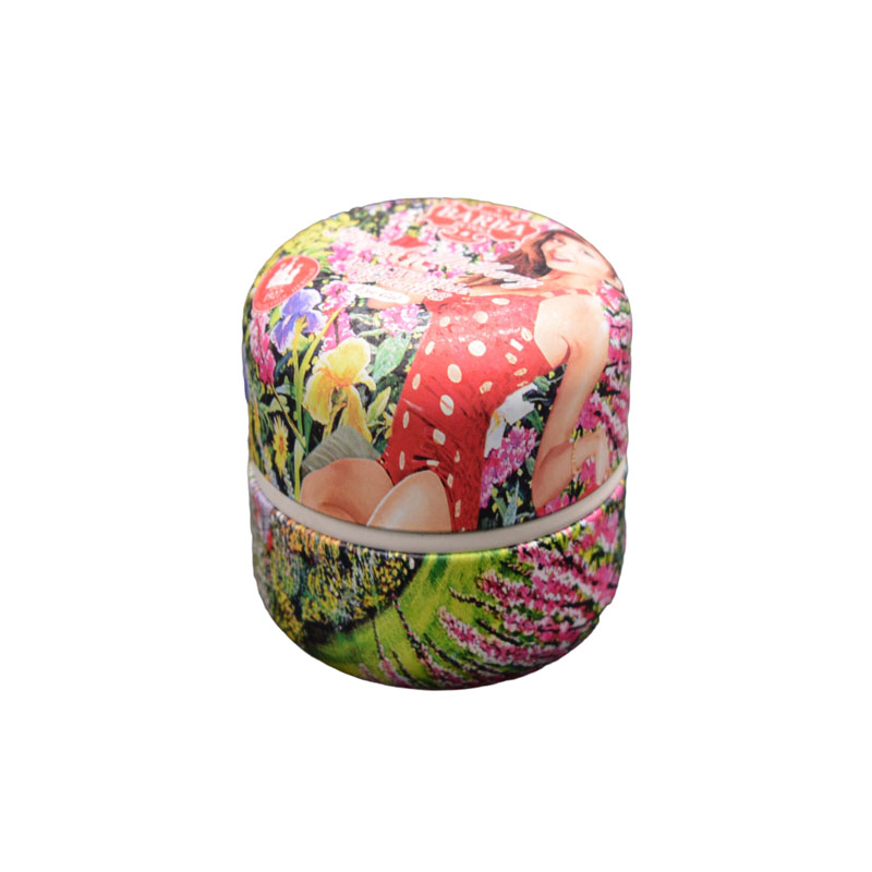 圓形復古蠟燭罐鐵盒