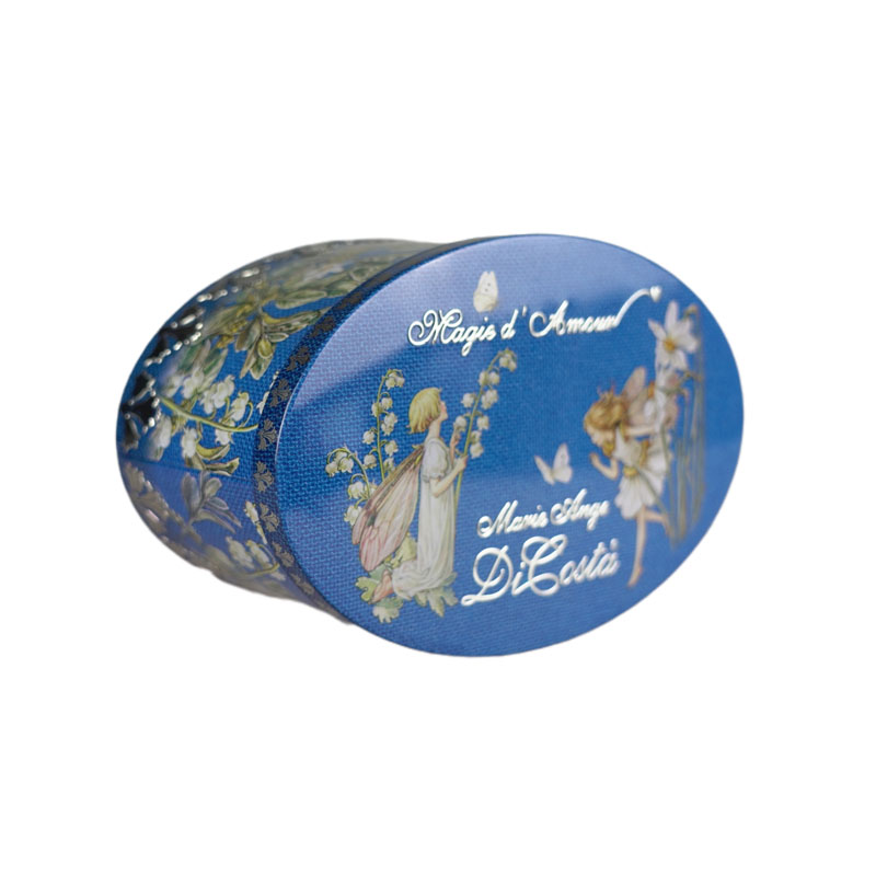 橢圓雕刻復古圓罐